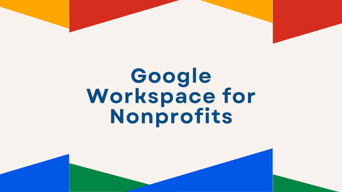 google workspace for nonprofits