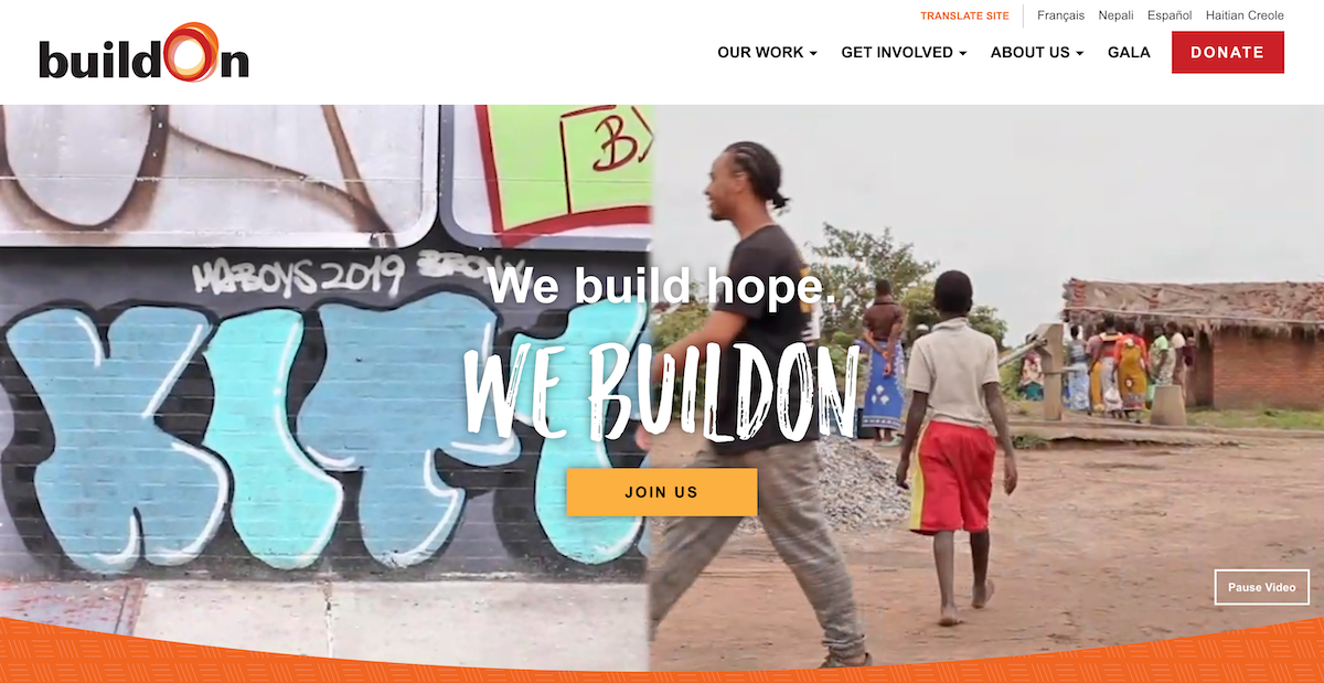 Homepage - buildOn