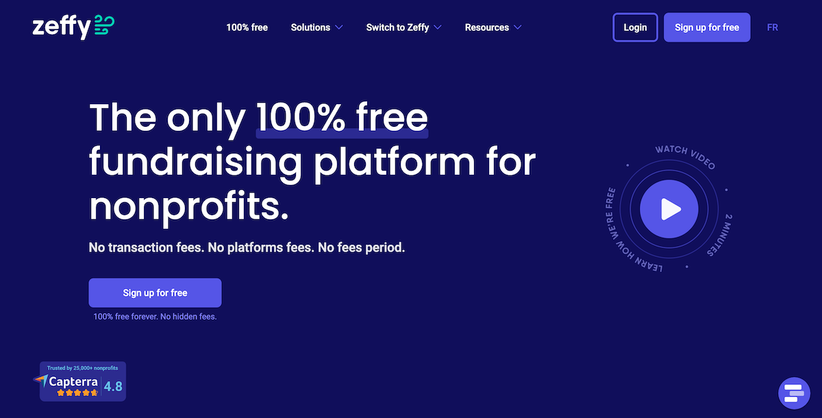 Zeffy-100-Free-Fundraising-Software