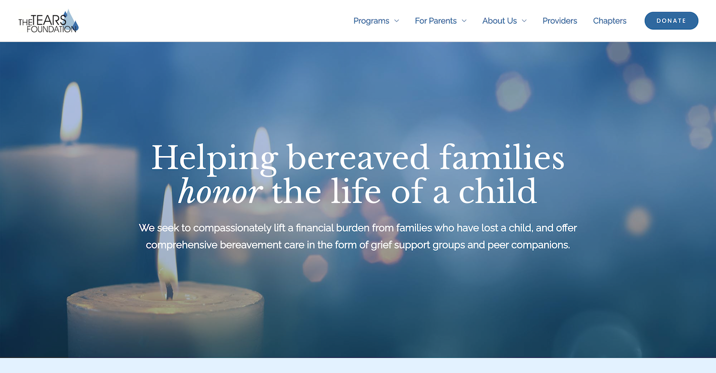 The TEARS Foundation - Charities That Help with Funeral Costs