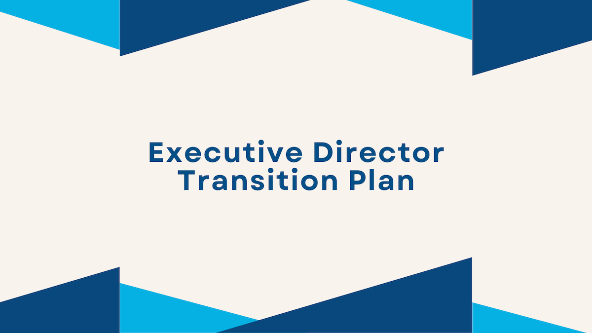 Executive Director Transition Plan